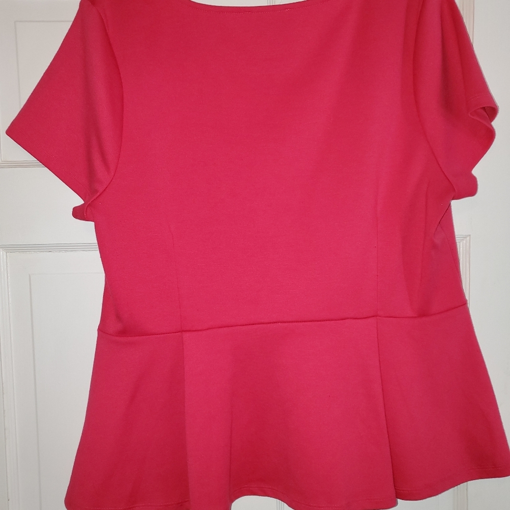 Forever 21 pink peplum shirt